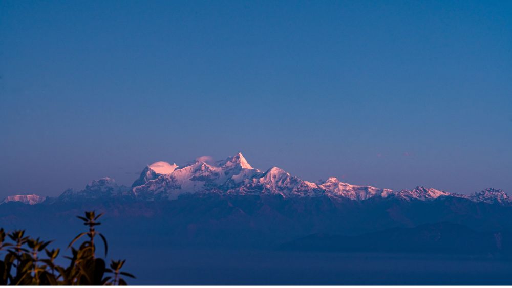 Kanchenjunga clear sky autumn Darjeeling